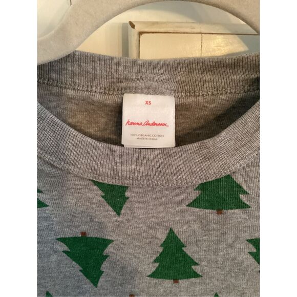 Hanna Andersson Womens Christmas Tree Henley Top Sz XS Jogger Pants XS - Picture 3 of 8